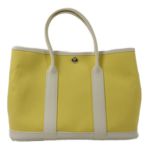 HERMES 帆布Garden Party TPM手挽袋Jane Poussin