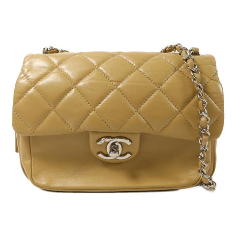 CHANEL 牛皮皮革Flap Bag鏈帶肩背袋