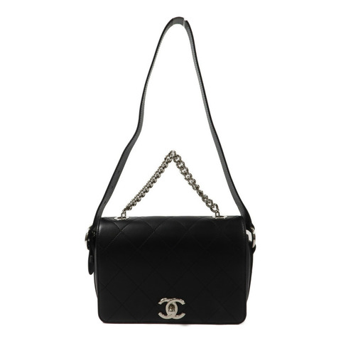 CHANEL 牛皮皮革Shoulder Bag鏈帶手挽肩背兩用袋