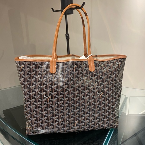 Goyard 亞麻棕色tote