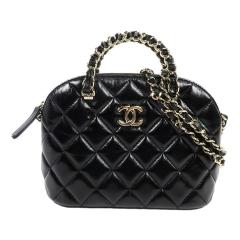 CHANEL 羊皮皮革2 Way Shoulder Bag鏈帶肩背袋
