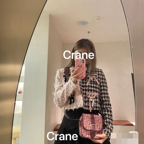 Dior/迪奧 中古老花紅色相機包