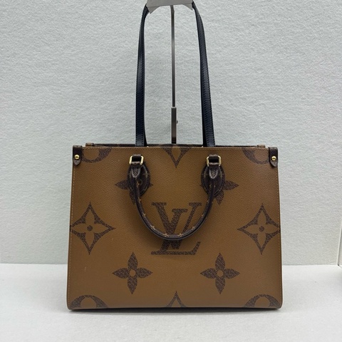 Louis Vuitton On The Go 老花中號Tote晶片款