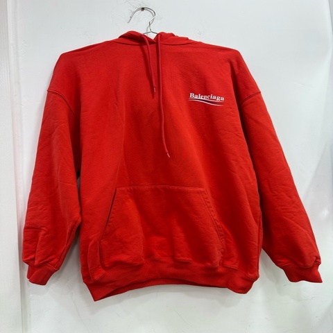 Balenciaga 巴黎世家 可樂海浪 紅色帽衫 連帽衛衣 寬鬆 ，XS碼