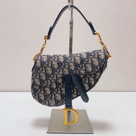 Dior迪奧 老花小號Saddle馬鞍包，尺寸：21*18*5，配件：無