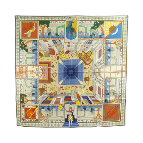 HERMES 絲質Scarf 90x90cm絲巾