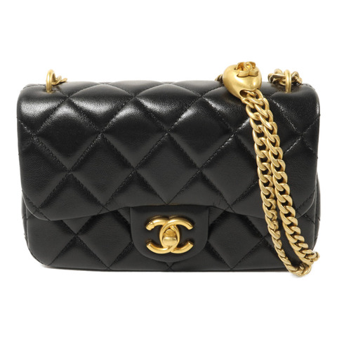 CHANEL 牛皮皮革Heart Chain Adjustable鏈帶肩背袋