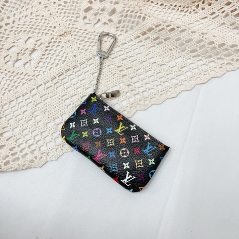 莉亞精品♡ LV M60029 黑三彩零錢包 二手