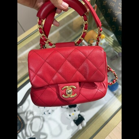 Chanel 香奈兒CF方胖子圓環手柄包
