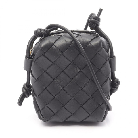BOTTEGA VENETA Intrecciato Micro 肩背包 805806V4W518425 皮革 黑色 全新