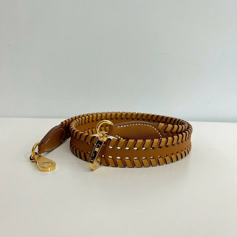 Hermes Tressage金棕金釦