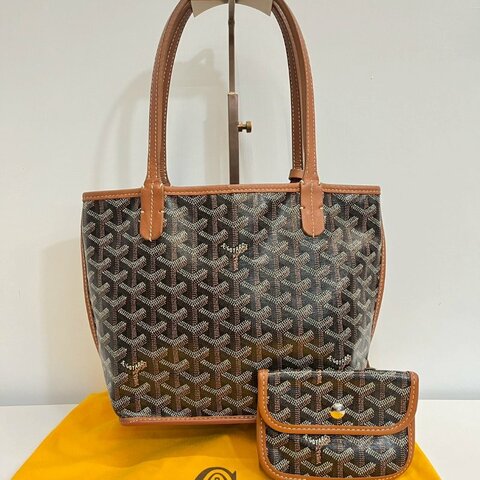 Goyard Mini tote 棕色