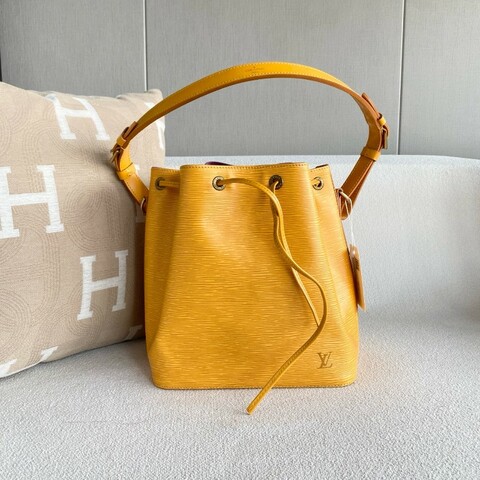Louis Vuitton Neonoe 水波紋黃色水桶包