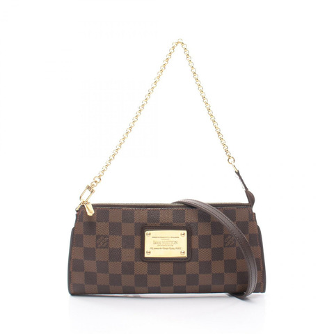 路易威登 Sophie Damier Ebene 手提包 N51135 PVC塗層帆布皮革棕色二手女士