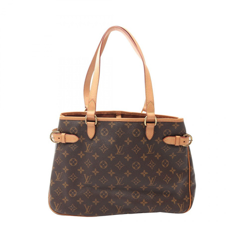 路易威登 Batignolles 橫版 Monogram 肩背包 M51154 PVC 塗層帆布皮革棕色二手女士