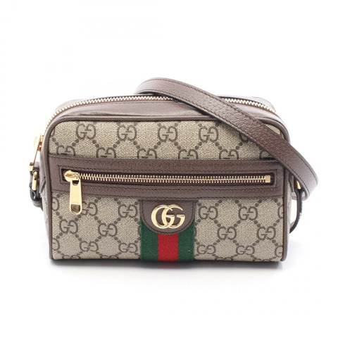 GUCCI Ophidia GG Supreme 迷你肩背包 81635996IWG8745 PVC塗層帆布皮革 米色 棕色 多色 新款 女款