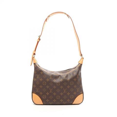 路易威登 Boulogne PM Monogram 單肩包 M51265 PVC塗層帆布皮革棕色二手女士