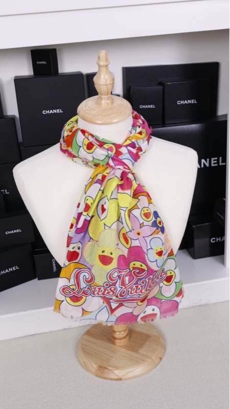 LV x 村上隆 Murakami Takashi 太阳花丝巾