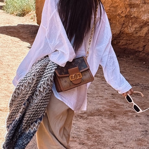 【98新只要專櫃四分之一價 ✨ 全網最低價！】Louis Vuitton/LV Dauphine 達芙妮 Woc （下單前先詢問庫存❗️❗️）