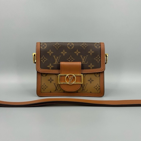 Louis Vuitton  路易威登 經典老花拼皮達芙妮小號斜挎包 芯片款 20*16