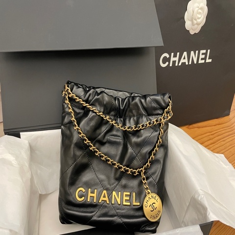 香奈兒22bag mini 黑金