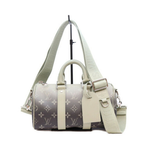 路易威登 M11591 Monogram Gradient LVFALL Keepall Bandoulière 25 波士頓包，卡其綠，男士
