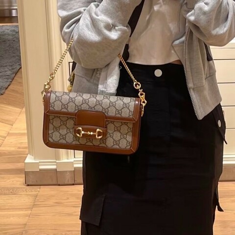 Gucci 1955系列 法棍mini 鏈條包 二合一 帶卡包 新款