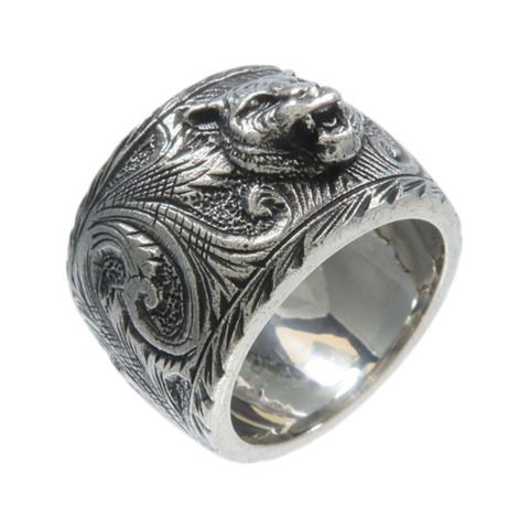 GUCCI 925純銀Gatto Feline Ring戒指