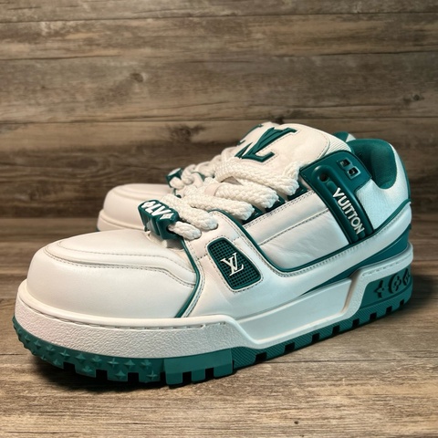 Louis Vuitton路易威登 trainer maxi 胖丁 白綠 43碼