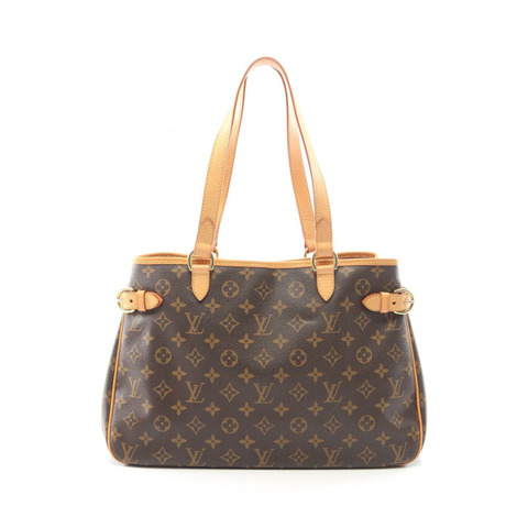 路易威登 Batignolles 橫版 Monogram 肩背包 M51154 PVC 塗層帆布皮革棕色二手女士