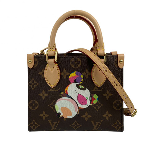 △ LOUIS VUITTON 路易·威登 Brown Coated Canvas Monogram LV x TM OnTheGo BB 2 way bag 啡色塗層帆布經典老花村上隆熊貓兩用袋 M13668-267013933