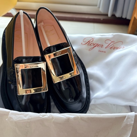 全新Roger Vivier RV 厚底樂福鞋