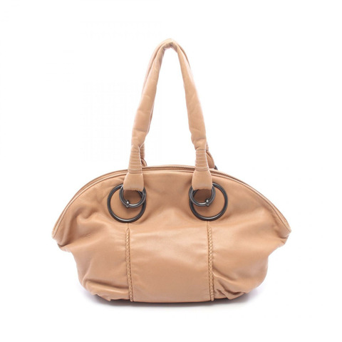 BOTTEGA VENETA 棕色皮革單肩包（二手）女士