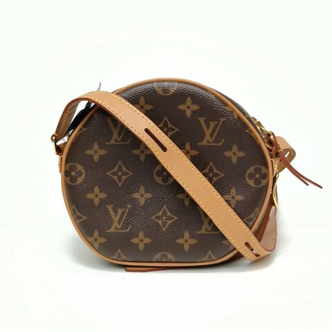 LOUIS VUITTON BOITECHAPEAUSOUPLE軟圓餅小號老花PVC晶片肩背包
