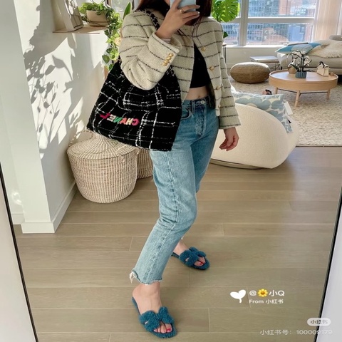 【威選精品】  ✨ CHANEL 毛呢22 Bag 中號子母垃圾袋 ✨