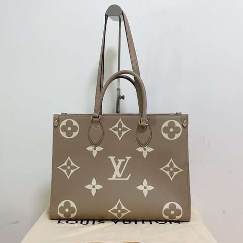 Louis Vuitton 路易威登Onthego中號托特包，大象灰色🈚附件