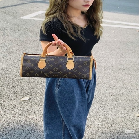 【威選精品】  ✨ LV 中古經典老花金球三角手提包 ✨