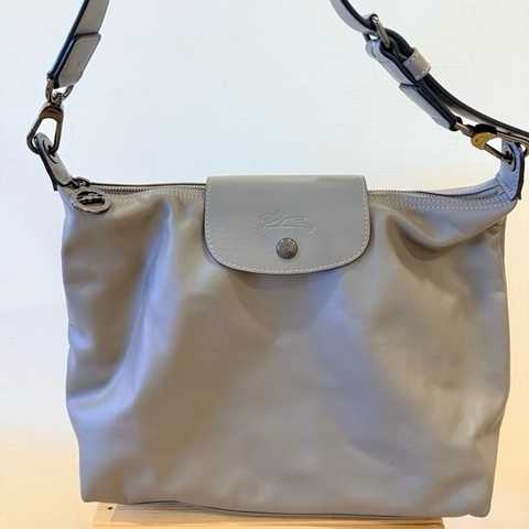 Longchamp Le Pliage Xtra Hobo M 大象灰（日本購入/附購證