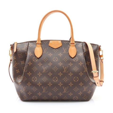棕色 原花帆布 Turenne MM 兩用包【LOUIS VUITTON LV 路易威登】 M48814
