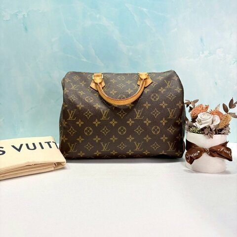 LV Speedy 30老花手提波士頓包