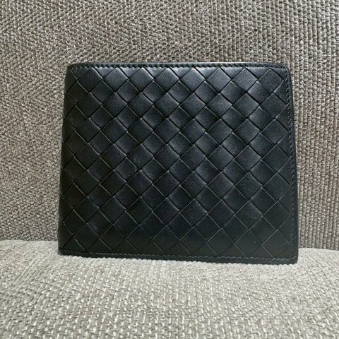 Bottega Veneta經典對開編織短夾