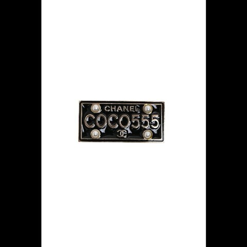Chanel 17年古巴项链coco555长方形胸针