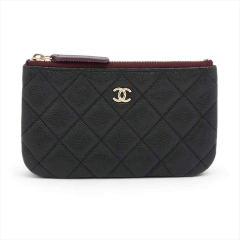 CHANEL 經典荔枝牛皮零錢包