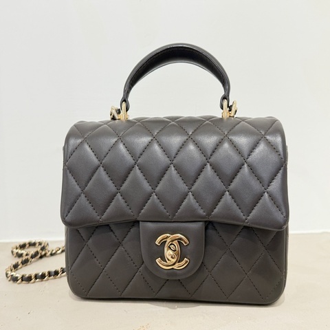 Chanel 手柄cf 深可可色
