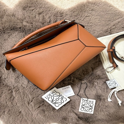 Loewe Puzzle Edge Bag Small (Tan)