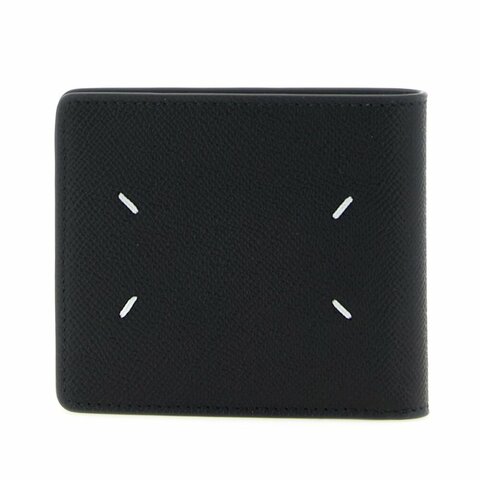 【Maison Margiela】Bifold 四針 荔枝小牛皮 卡夾 皮夾 短夾 黑色 SA1UI0016P4745T8013