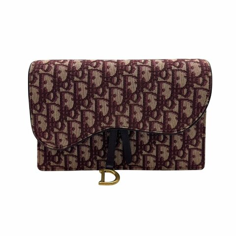【美收精品】DIOR  粉色老花斜背包  C-745【隔月月中將轉賣至日本 上架期限30天】