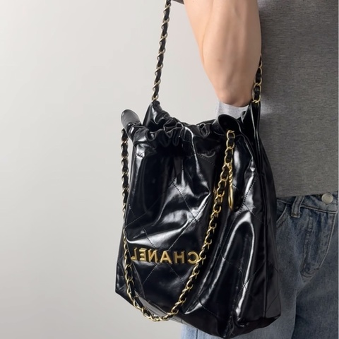 【撿漏價98新👍🏻全網性價比最高💫】Chanel/香奈儿 22 Bag 黑金小號 經典保值款