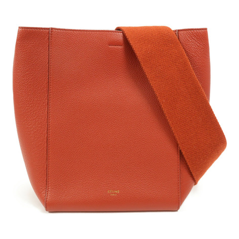 CELINE 牛皮皮革Sangle肩背袋