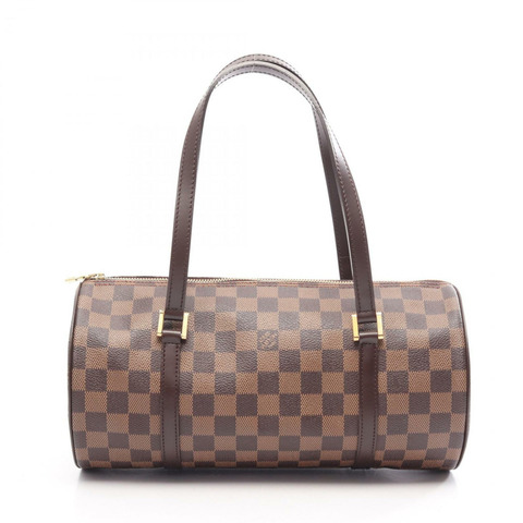 路易威登 Papillon 30 手提包，塗層帆布和皮革，Damier 圖案，女士，棕色，N51303